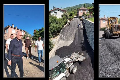 Karamürsel Pazarköy’de Yol Genişletme, Taş Duvar ve Asfalt Çalışmaları Tamamlandı!