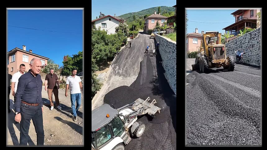 Karamürsel Pazarköy’de Yol Genişletme, Taş Duvar ve Asfalt Çalışmaları Tamamlandı!