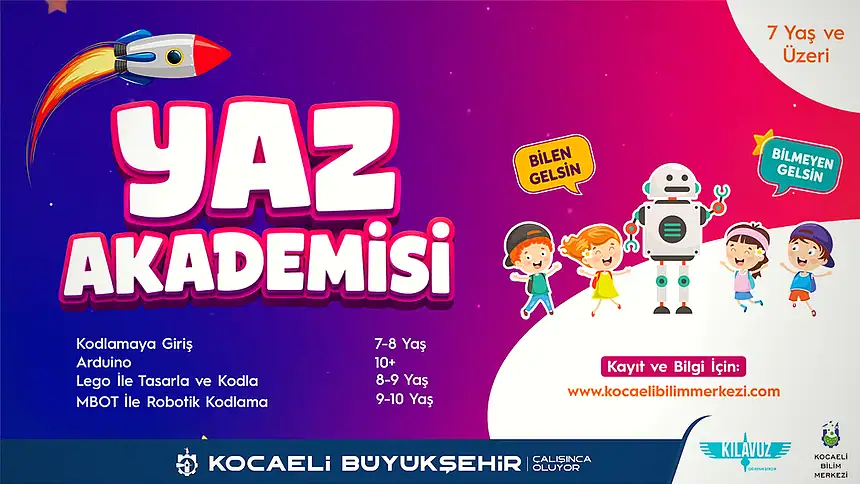 Kocaeli Bilim Merkezi'nde Yaz Akademisi: 53 Günlük Mucit Programı