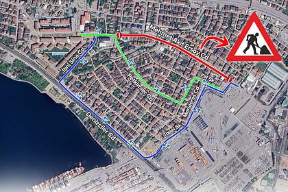 Körfez'de Mehmet Akif Ersoy Caddesi Trafiğe Kapatılıyor: 30 Temmuz-4 Ağustos Üstyapı Çalışması