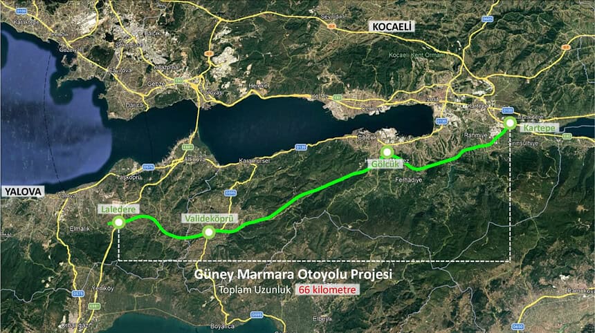 Kocaeli Büyükşehir'den Dev Projeye Onay: Gölcük, Kartepe ve Başiskele’den Geçecek Yeni Otoyol Netleşti