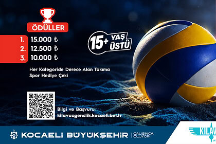 Birinci Olana 15 Bin Lira: Kocaeli'de Plaj Voleybolu Turnuvası Başvuruları Açıldı!