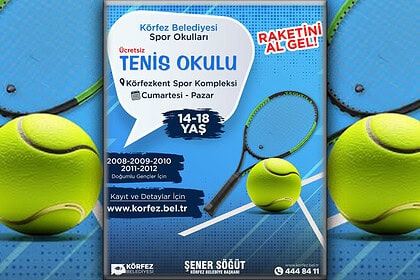 Körfez Belediyesi Ücretsiz Tenis Okulu Kayıtları Başladı: Yaş ve Başvuru Detayları!