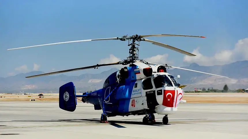 Türkiye'den KKTC'ye Ka-32: 2,5 Ton Su Atan Helikopter Teslim