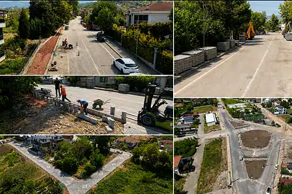 Yeniköy Merkez'de Uçar Sokak'ta Parke Yol Tamamlandı, Sıra Kaldırımda