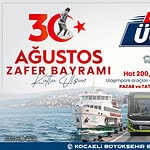 30 Ağustos Zafer Bayramı’nda Kocaeli’de Ulaşım Ücretsiz: Tramvay, Otobüs Ve Deniz Ulaşımı Detayları!