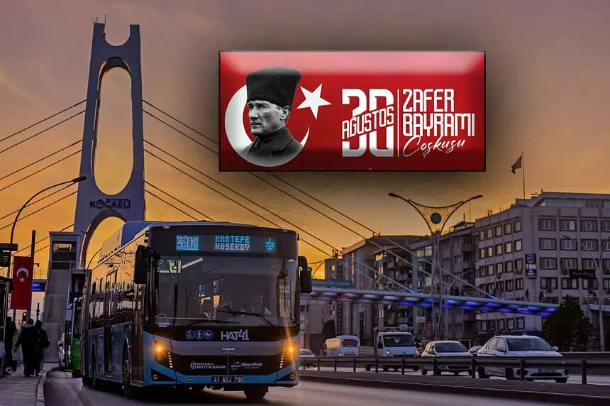 30 Ağustos Zafer Bayramı'nda Kocaeli Ulaşımı Ücretsiz mi?