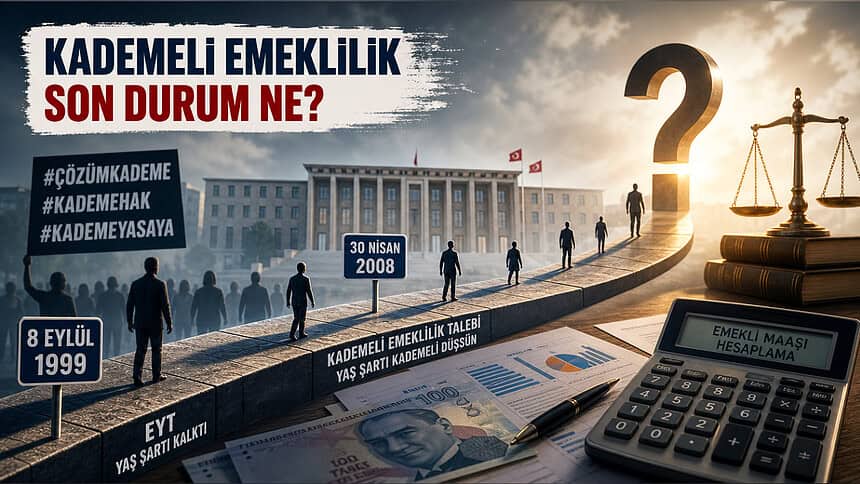 5 Ağustos Kademeli Emeklilik Son Durum: #ÇözümKademe Talebi Yasalaştı mı?