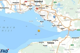Adalar'da 3.2 Büyüklüğünde Deprem