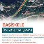 Başiskele Kavşağı’nda Gece Çalışması