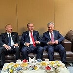 Cumhurbaşkanı Erdoğan, Aliyev ve Mirziyoyev İle Bir Araya Geldi