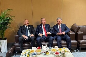 Cumhurbaşkanı Erdoğan, Aliyev ve Mirziyoyev İle Bir Araya Geldi