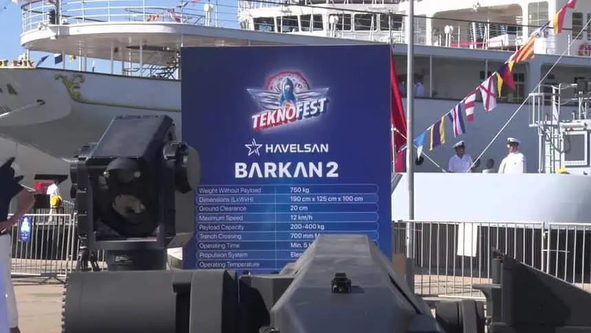 İnsansız kara aracı BARKAN 2 TEKNOFEST Mavi Vatan’da yerini aldı