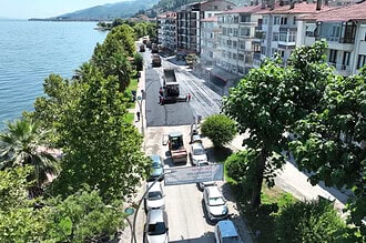 Karamürsel Plaj Yolu Caddesi Yenilendi