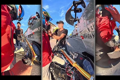 Kocaeli Körfez'de Motokuryeye Saldırı: "Seni Gebertirim" Diyerek Yumrukladı!
