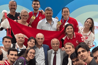 U23 Avrupa Şampiyonası'nda Havalı Tabanca Karışık Takımı'ndan Altın Madalya