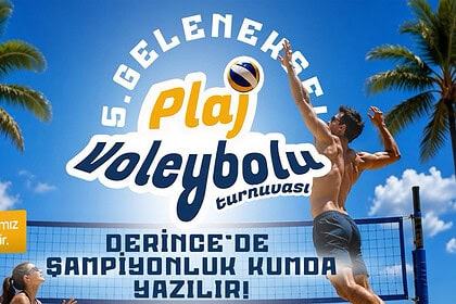 Derince Belediyesi 5. Geleneksel Plaj Voleybolu Turnuvası Başlıyor: Toplam 250 Bin TL Ödül Dağıtılacak!