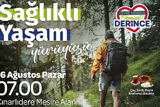 Derince Çınarlıdere’de Sağlıklı Yaşam Yürüyüşü: Ücretsiz Servis Ve İkramlar!