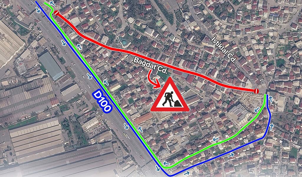 Dilovası Bağdat Caddesi'nde 1 Aylık Üstyapı Çalışması: 1 Eylül-1 Ekim Arası Trafiğe Kapalı!