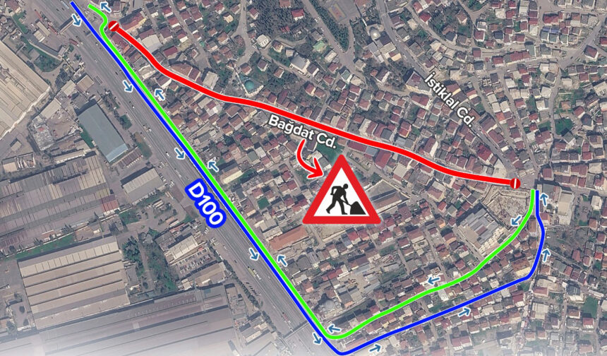 Dilovası Bağdat Caddesi'nde 1 Aylık Üstyapı Çalışması: 1 Eylül-1 Ekim Arası Trafiğe Kapalı!