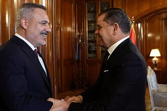 Fidan Trablus'ta Dibeybe ile Görüştü: Libya'da 2 Günlük Temas