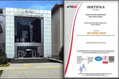 Gebze Belediyesi'ne Uluslararası Enerji Sertifikası!