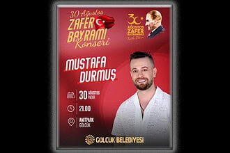 Gölcük Belediyesi’nden 30 Ağustos Zafer Bayramı Konseri: Mustafa Durmuş Anıtpark’ta Sahne Alacak!