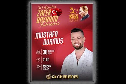 Gölcük Belediyesi’nden 30 Ağustos Zafer Bayramı Konseri: Mustafa Durmuş Anıtpark’ta Sahne Alacak!