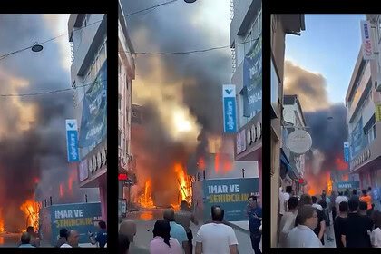 Gebze Hacı Halil Mahallesi’nde Korku Dolu Anlar: Tarihi Çarşı Hamamı Alev Alev Yandı!