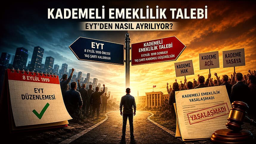 Kademeli Emeklilik Nedir? EYT'den Farkı Ne? Yaş Şartı Talebi Büyüyor
