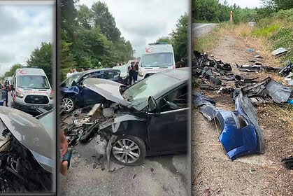 Kandıra Cebeci-Kefken Yolunda Trafik Kazası: 2 Araç Çarpıştı, 6 Yaralı!
