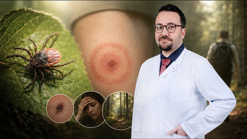Kene Isırığında Halka Şeklinde Kızarıklık Lyme Habercisi Olabilir