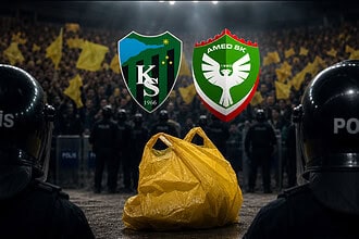 Kocaelispor-Amedspor Maçında Sarı Poşet Sallayan 5 Şüpheliye Soruşturma Açıldı