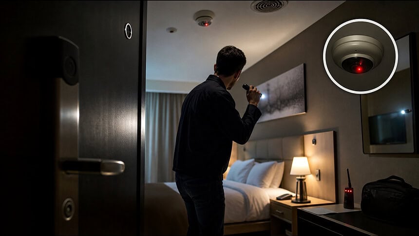 Otel Odasında Gizli Kamera Olduğu Nasıl Anlaşılır?