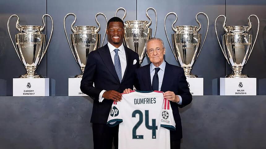 Real Madrid, Dumfries'i 4 Yıllığına Kadrosuna Kattı