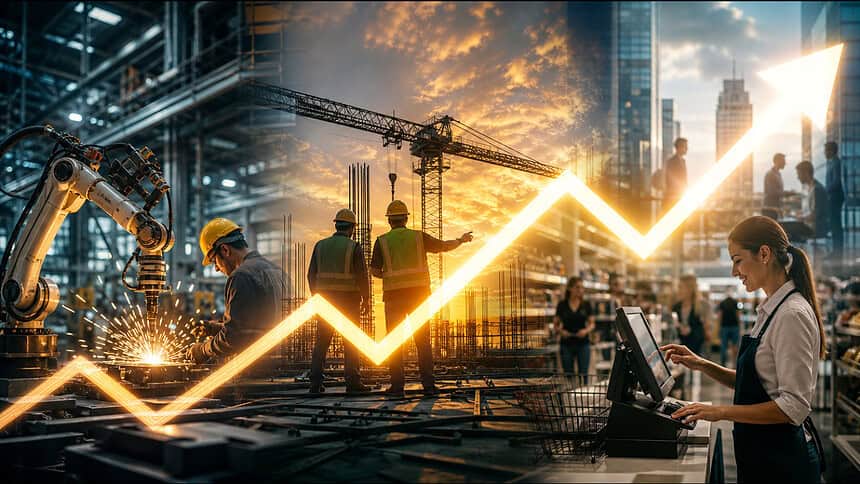 Sanayi, İnşaat ve Ticaret-Hizmet Sektörlerinde Brüt Ücret Yıllık Yüzde 35,8 Arttı: İşgücü Maliyeti de Zıpladı