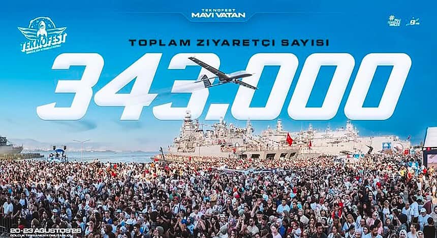 Gölcük Tersanemizde Düzenlenen TEKNOFEST Mavi Vatan’a 343 Bin Ziyaretçi Katıldı!