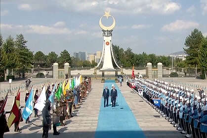 Cumhurbaşkanı Erdoğan Avusturya Şansölyesi Stocker’i Külliye'de Resmi Törenle Karşıladı