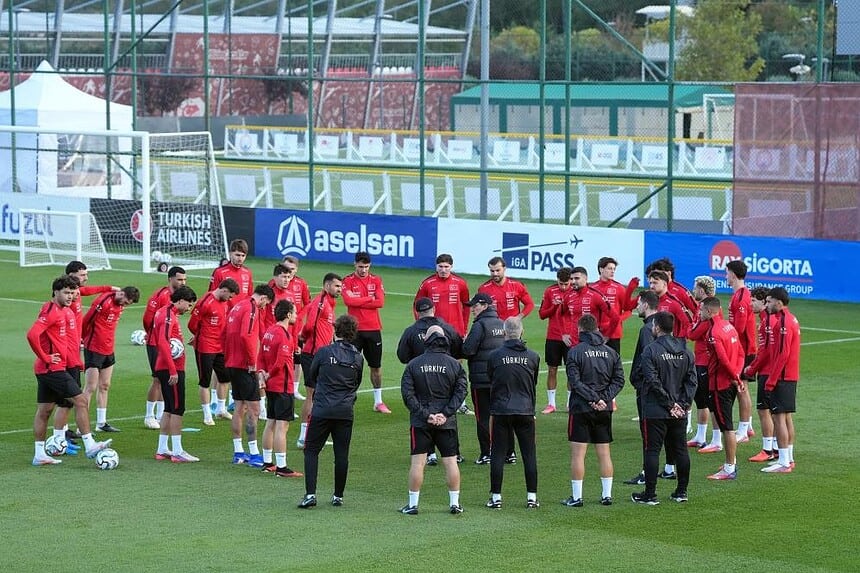 A Milli Futbol Takımı, Belçika maçı hazırlıklarına devam etti