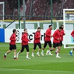 A Milli Takım, Belçika Maçının Hazırlıklarına Başladı