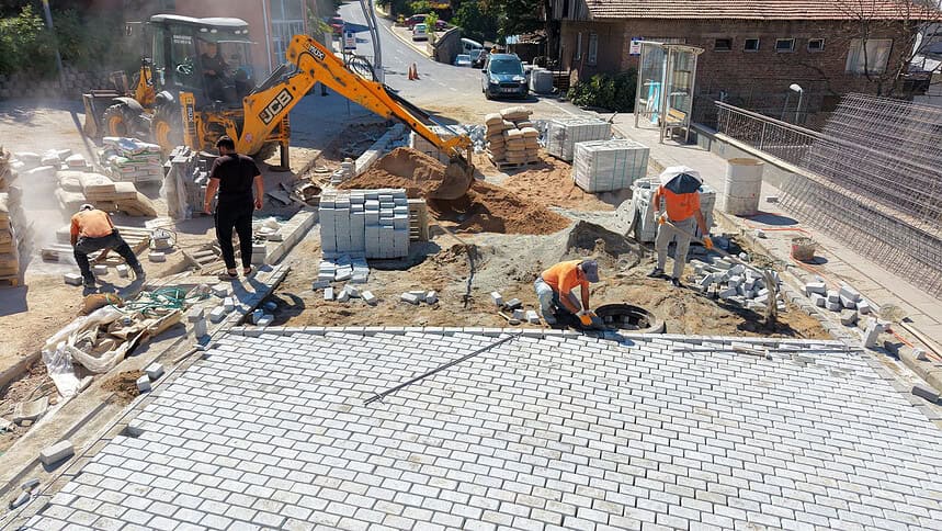 Başiskele'de Üstyapı Çalışmalarında Sona Yaklaşıldı