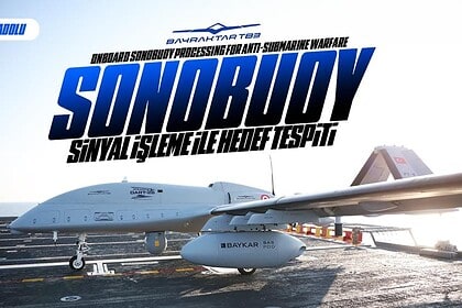Bayraktar TB3 SİHA'dan Denizkurdu Tatbikatı'nda Başarılı Sonoboy Atışı