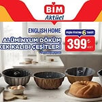 BİM 25 Eylül 2026 Kataloğu: English Home Döküm Kek Kalıbı, Çocuk Valizi, 2'li Borcam Seti, Ören Bayan Tığ Seti