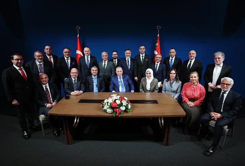 Cumhurbaşkanı Erdoğan, New York'ta Gazetecilerle Bir Araya Geldi