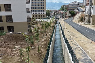 İzmit Cedit Kentsel Dönüşüm Bölgesinde 360 Metrelik Dere Islahı Tamamlandı!