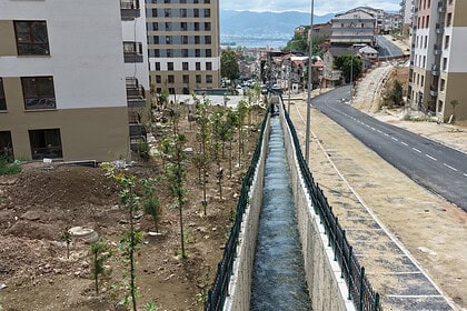 İzmit Cedit Kentsel Dönüşüm Bölgesinde 360 Metrelik Dere Islahı Tamamlandı!