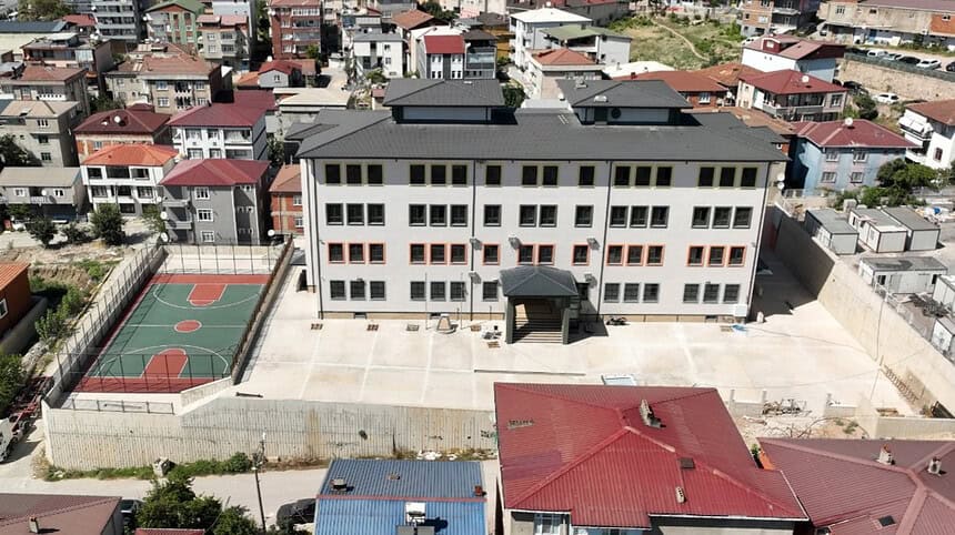 Dilovası Cumhuriyet Mahallesi Yeni Ortaokul İnşaatında Sona Yaklaşıldı!