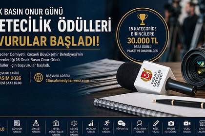 16 Ocak Basın Onur Günü Gazetecilik Ödülleri Başvuruları Başladı: Birinciye 30 Bin TL Ödül!
