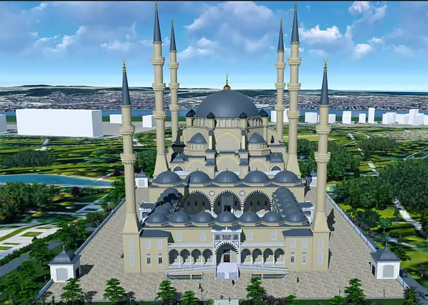 Büyükşehir’den Gebze Millet Bahçesi’ne Devasa İbadethane: İnşaat Hızla Yükseliyor!