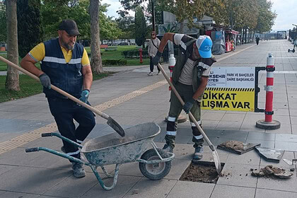 Kocaeli Büyükşehir'den İzmit Ve Sekapark'ta Yürüyüş Yollarına Bakım Hamlesi!